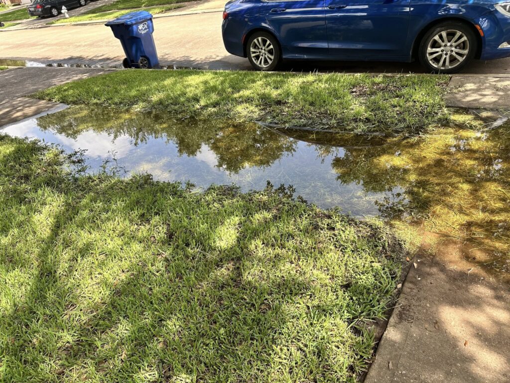 Uneven sidewalk before concrete lifting repair