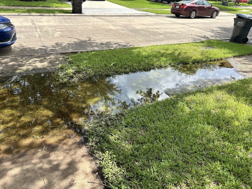 Uneven sidewalk before concrete lifting repair